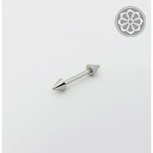 Piercing Microbell Reto 10mm 12 Unidades com Spike em Aço