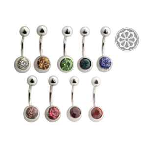 Piercing Banana Pequeno - Colorido (Umbigo)