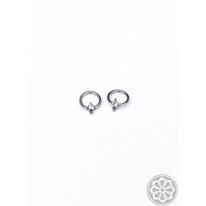 CAPTIVE INDIANO 8MMØ SWAROSVSKI ZIRCÔNIA PEQUENA - TITÂNIO