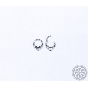 Piercing Clicker Hollow Tear Drop Aço