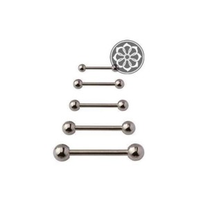 Piercing Microbell Reto 12mm 12 Unidades em Aço