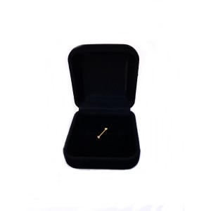 Piercing Straight With Stone Ouro Amarelo 18K