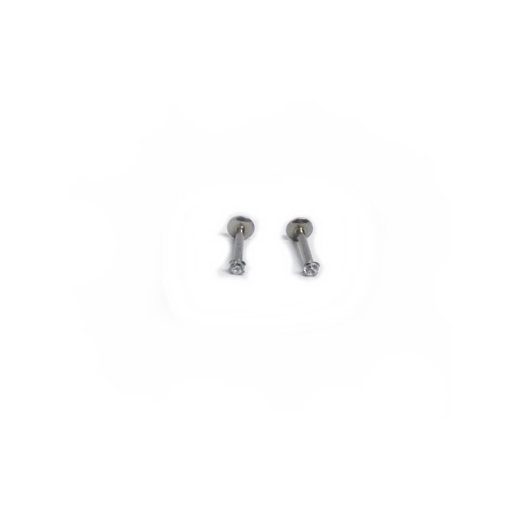 LABRET ZIRCÔNIA C/ GARRA PEDRA 2MM 1.2X8X2 - AÇO